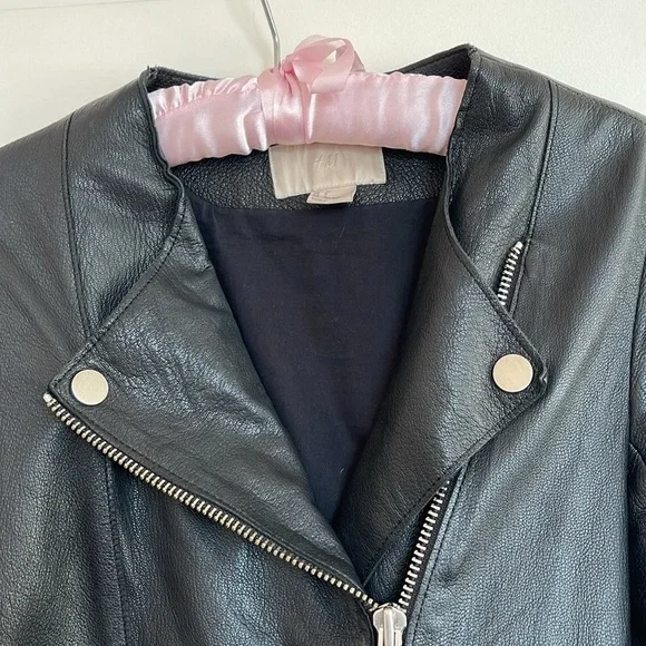 H&M real leather jacket - Picture 3 of 5